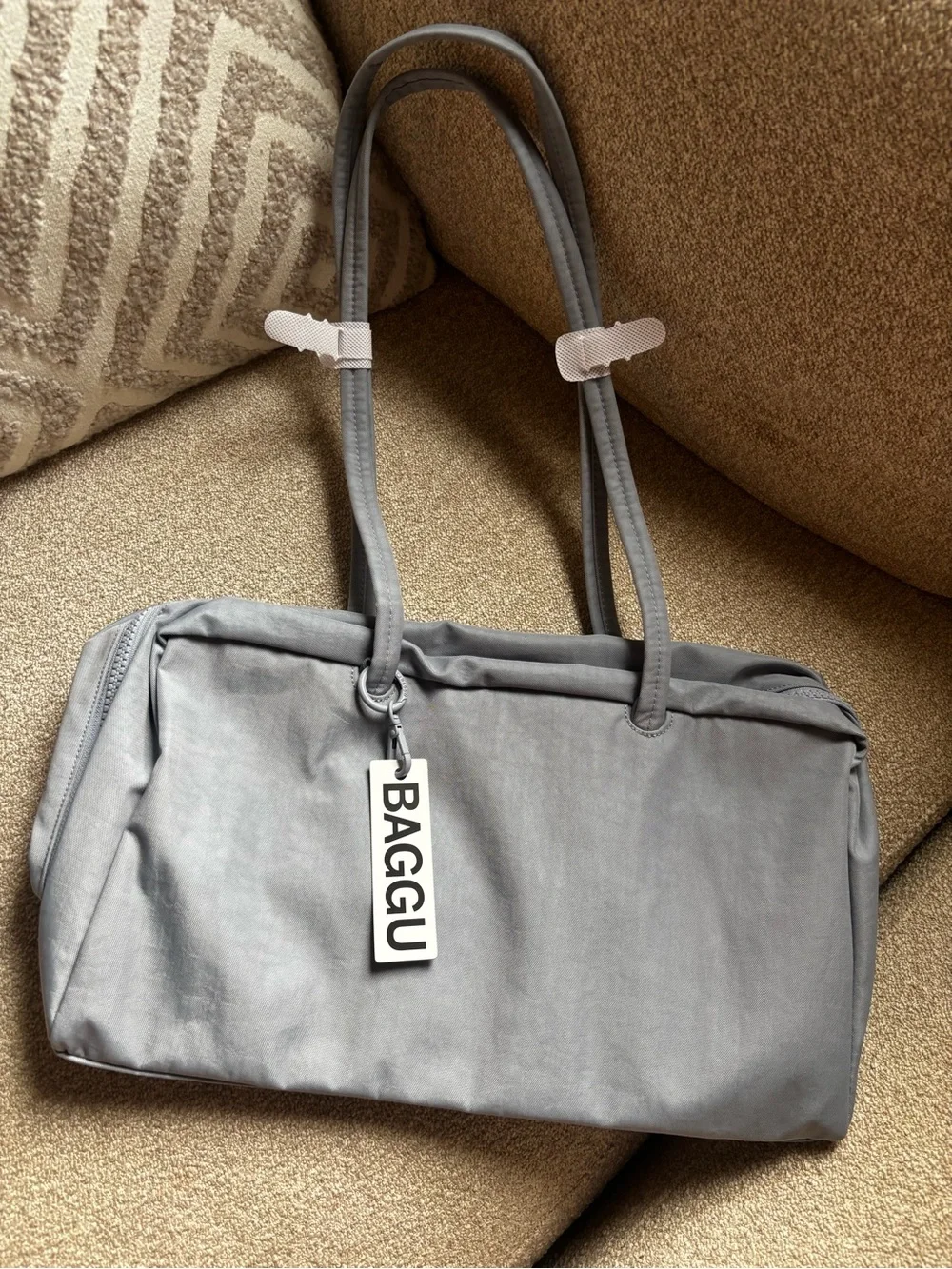 NWT BAGGU Medium Bowler Bag - Mist
